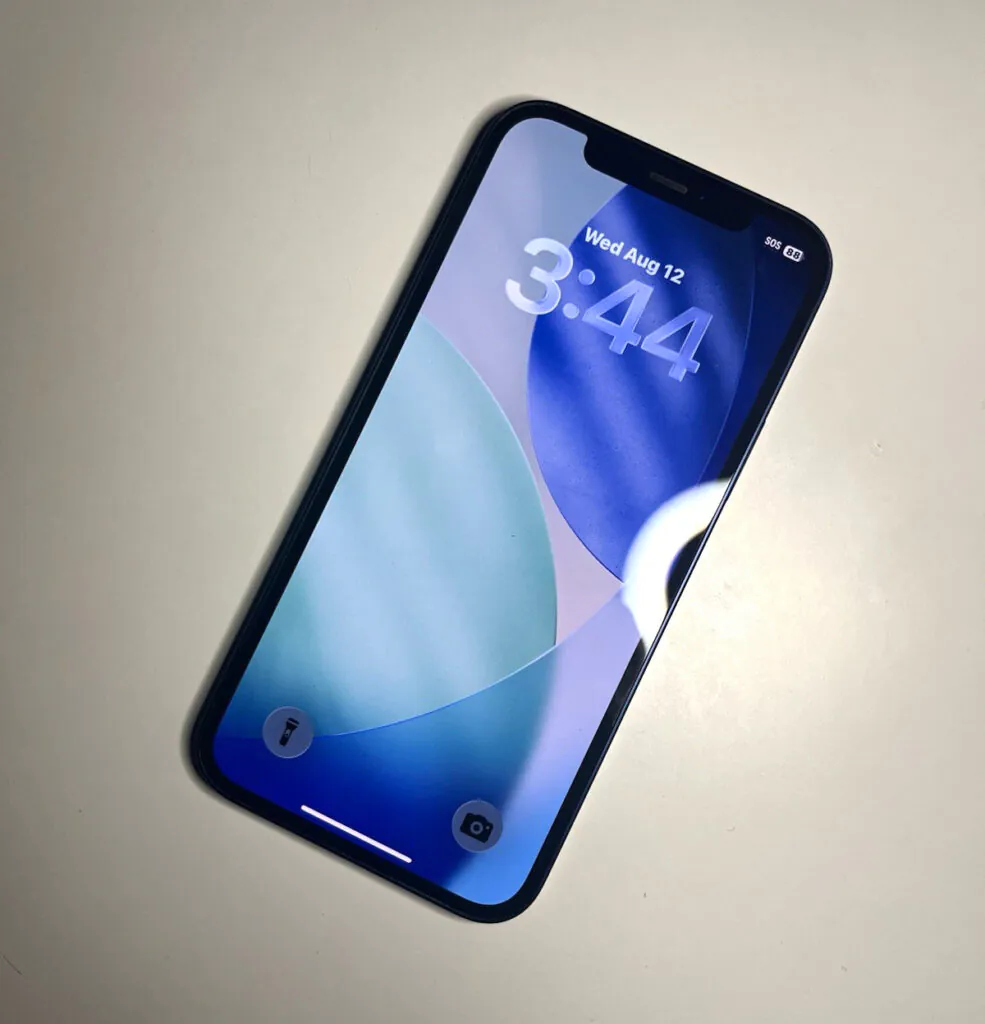 Apple iPhone 12 128GB Unlocked Blue Smartphone 12MP Dual Camera Bar