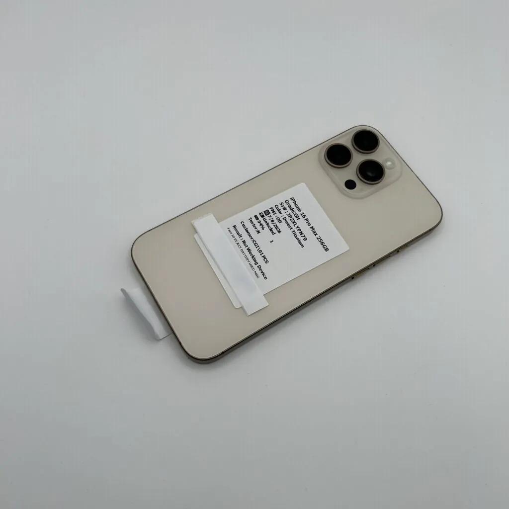 Apple iPhone 16 Pro Max – 256 GB – Desert Titanium (Unlocked) NO FACE ID
