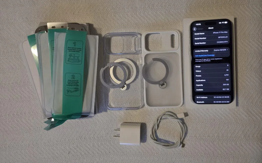 Apple iPhone 17 Pro Max 256GB Silver, Unlocked