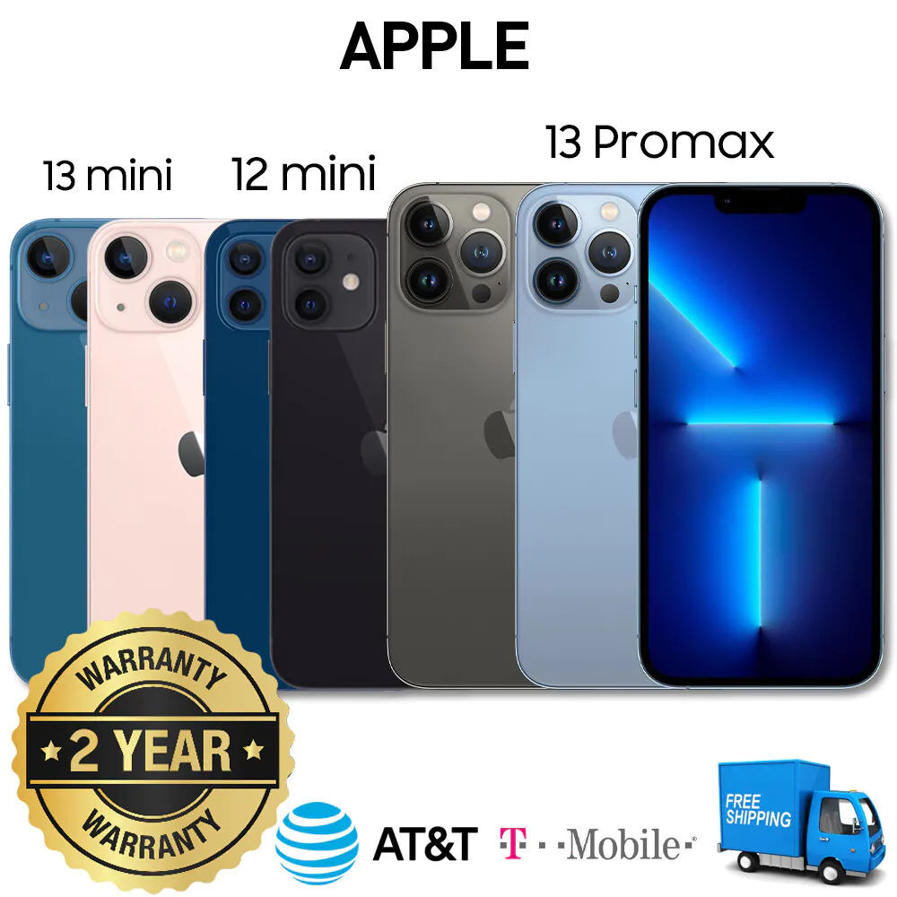 New Apple iPhone SE 3rd 12 Pro 12 Mini 13 13 Mini 13 PRO MAX US Factory Unlocked