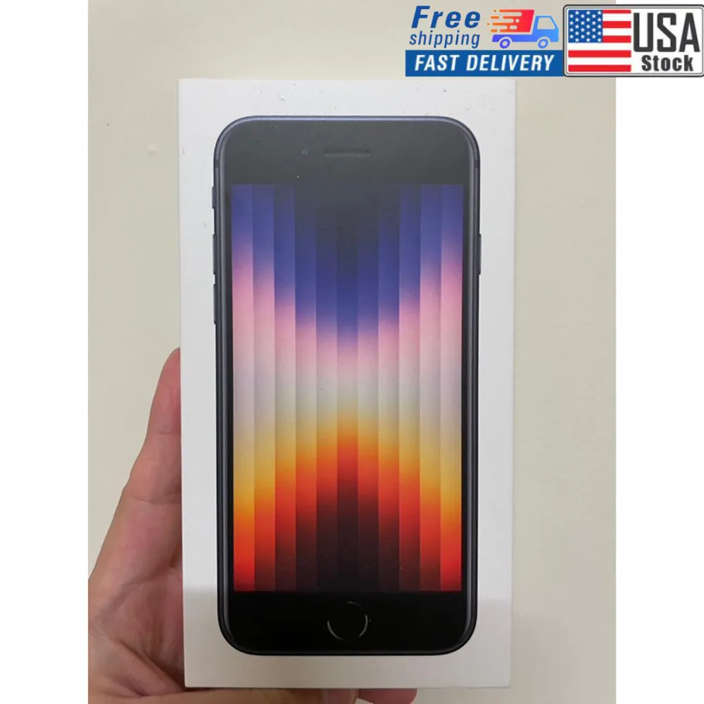 New Apple iPhone SE 3rd Gen (2022) 5G 256GB/128GB/64GB Smartphone Unlocked 4.7″