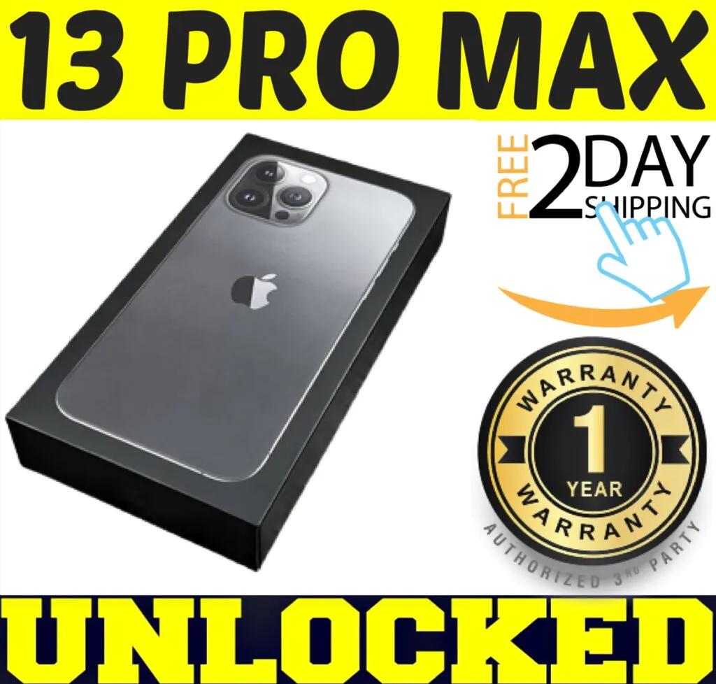Apple iPhone 13 PRO MAX 1TB GRAPHITE (FACTORY UNLOCKED) ✅1 YEAR WARANTY✅✤SEALED✤