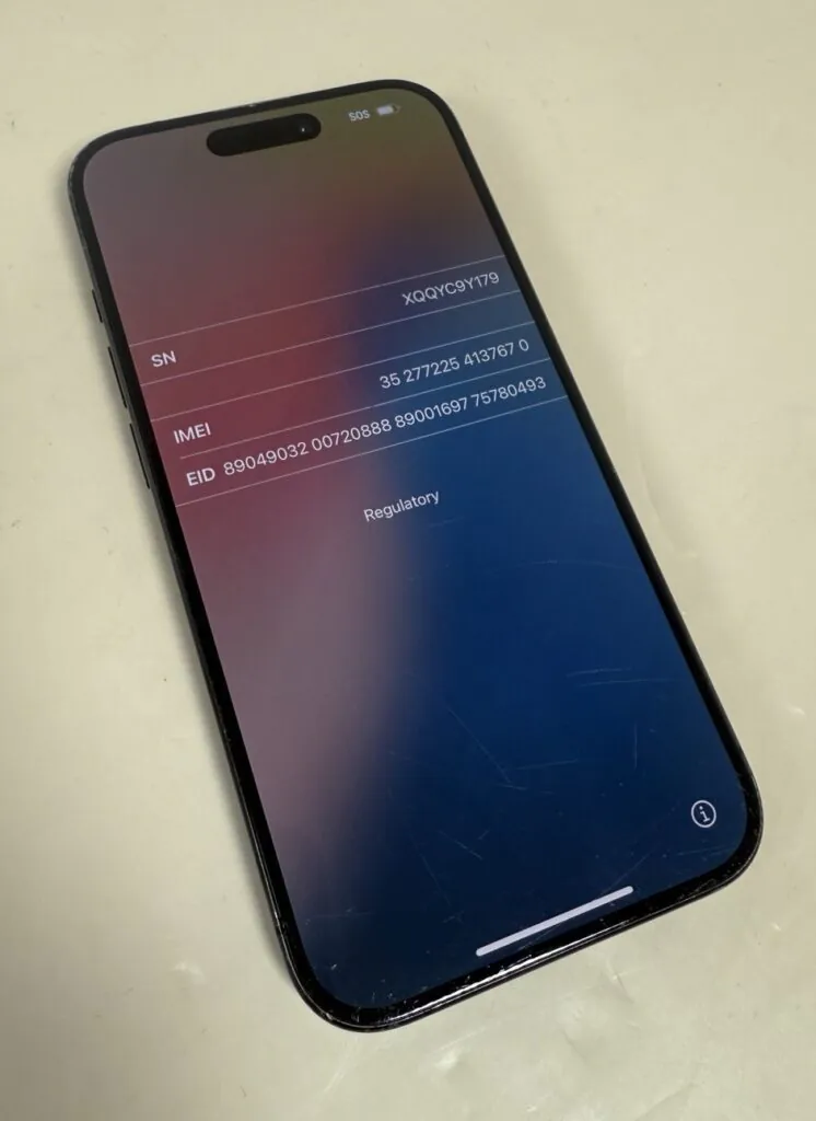 Apple iPhone 15 Pro Black Titanium 128GB *WiFi Only* Fair Condition