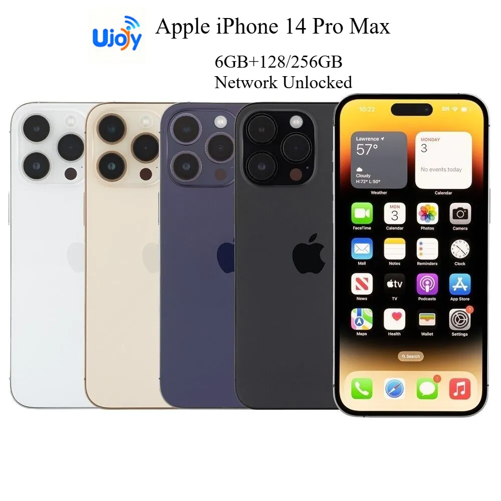 Apple iPhone 14 Pro Max 6.7 in 6GB+128/256GB Network Unlocked Mobile -Excellent