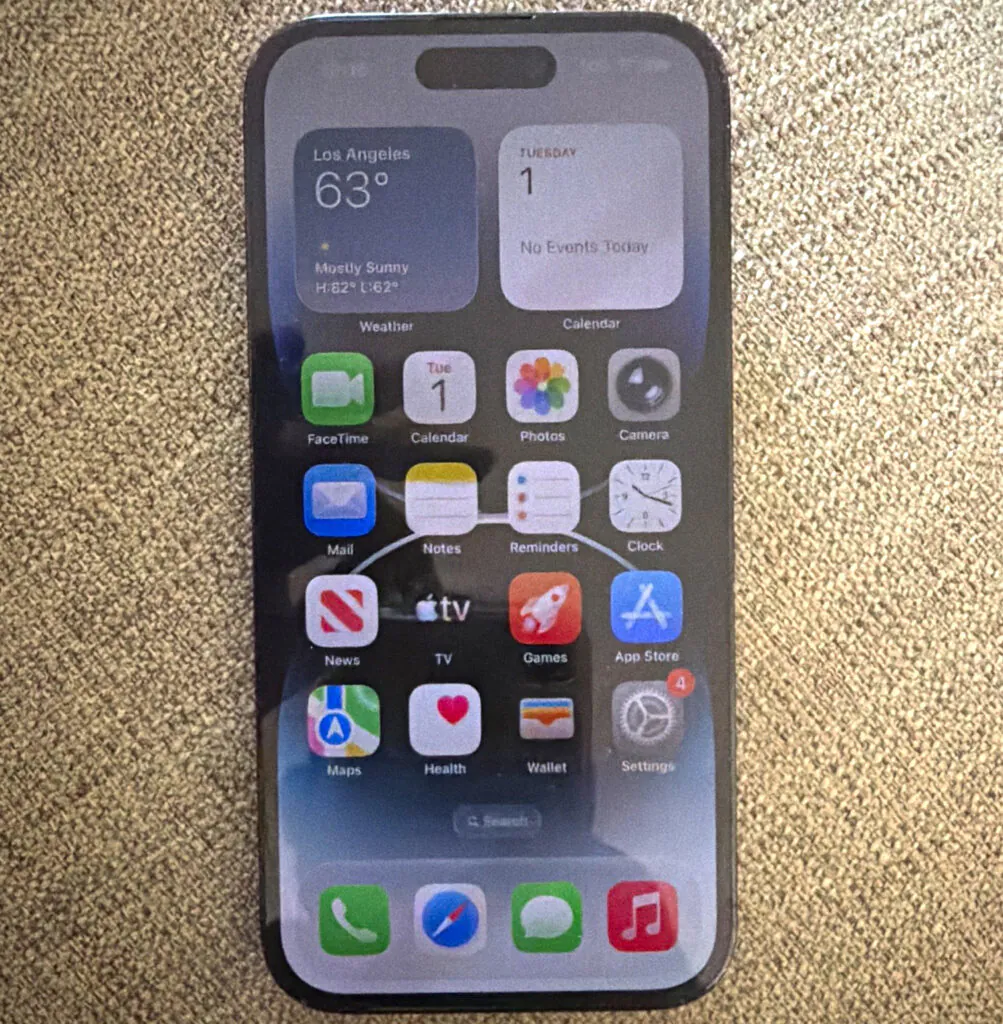 Apple iPhone 14 Pro MQ1K3LL/A 512GB Black iOS 48MP 5G Used 85%
