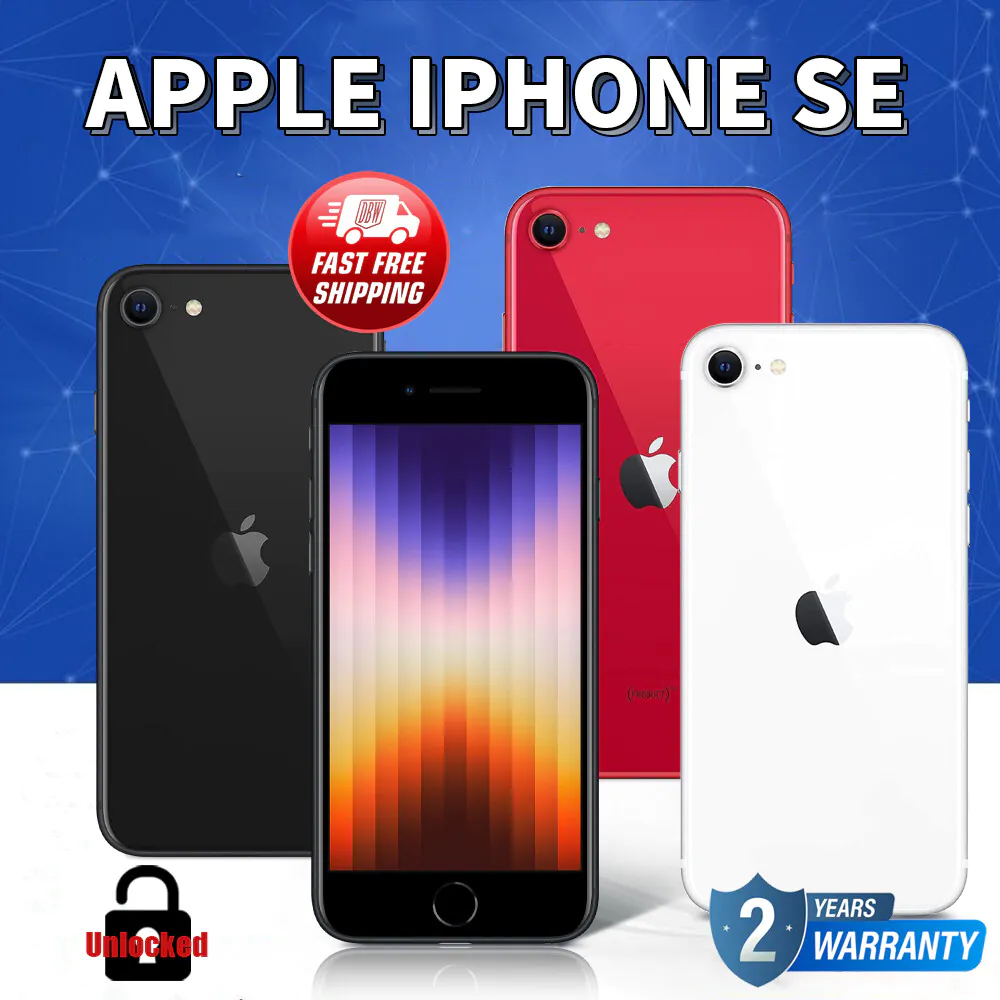 Apple iPhone SE 3rd Gen 2022 5G 64GB 256GB US Unlocked  ✨Brand New✨   Free Ship