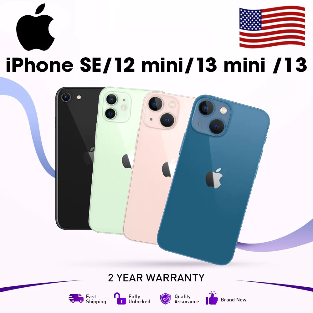 NEW Apple iPhone 13 iphone 13 Mini iPhone SE iphone 12 mini 256/128GB Unlocked N