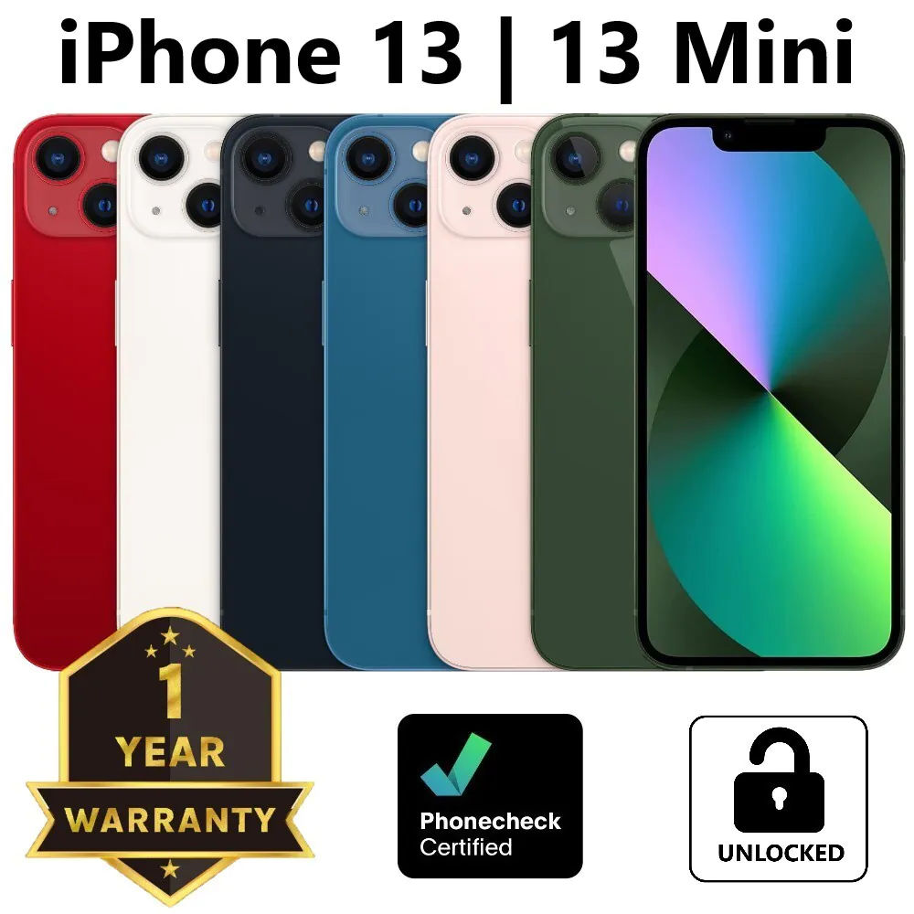 Apple iPhone 13 | 13 mini – 128GB | 256GB – Unlocked T-Mobile AT&T Verizon