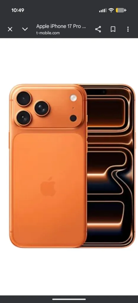 Apple iPhone 17 Pro Max – 512 GB – Cosmic Orange (Unlocked)