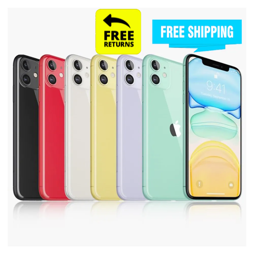 Apple iPhone 11 64GB/128GB – Unlocked T-Mobile Cricket Metro Smartphone