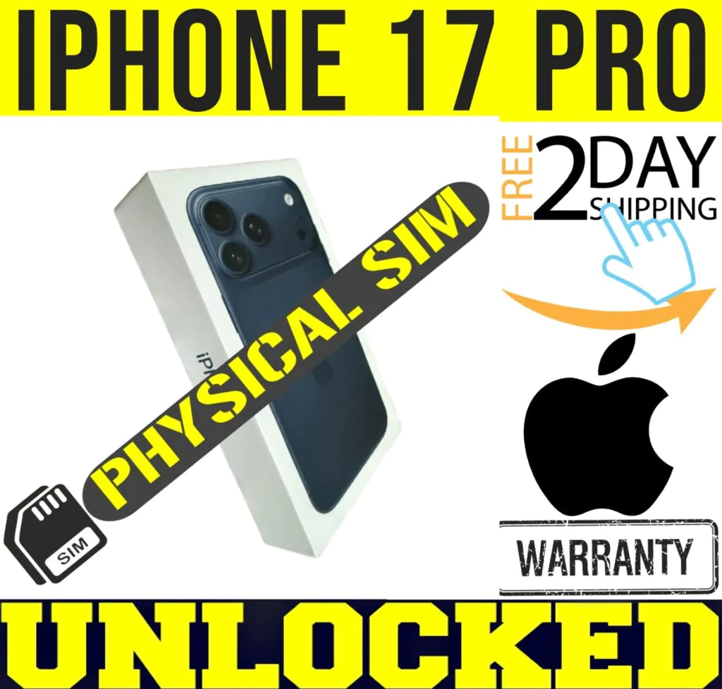 APPLE IPHONE 17 PRO 256GB DEEP BLUE (UNLOCKED) ✅PHYSICAL SIM CARD TRAY ✅❖SEALED❖