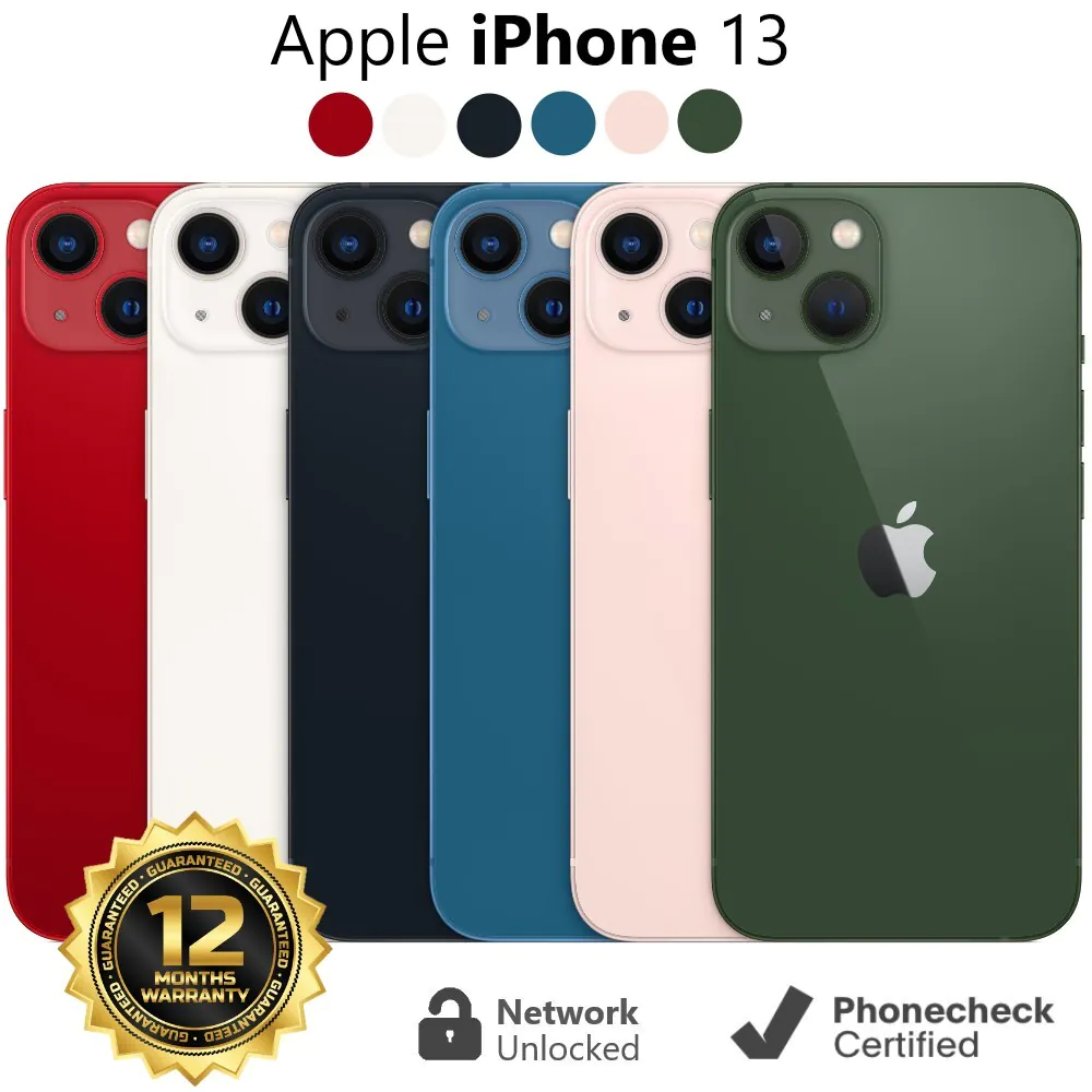 Apple iPhone 13 – 128GB | 256GB – (Unlocked) AT&T Verizon T-Mobile Cricket Metro