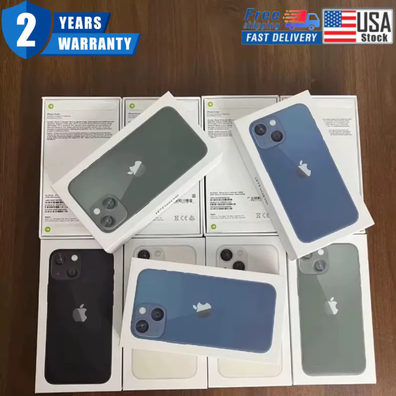 New Apple iPhone 13 MINI 128/256/512GB Fully Unlocked USA Sealed Box 2 Yrs Wty❤