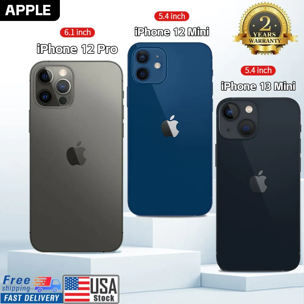 New Sealed Apple iPhone 13 Mini/12 Mini 256GB/128GB Factory Unlocked GSM+CDMA