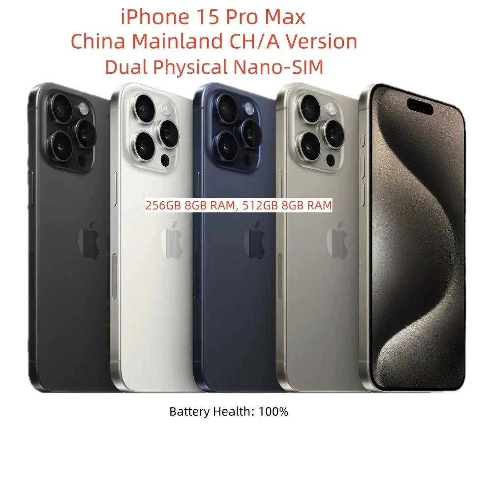 Apple iPhone 15 Pro Max Dual Physical SIM Factory Unlocked (China Version)