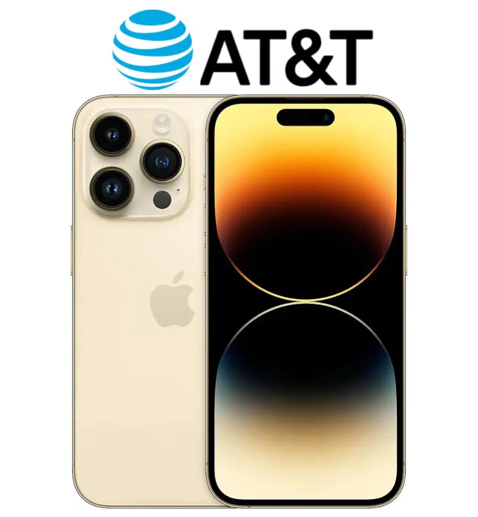 Apple iPhone 14 Pro Max A2651 128GB Gold AT&T Locked Good