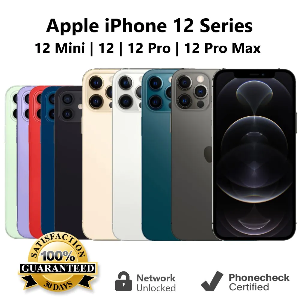 Apple iPhone 12 | 12 mini | 12 Pro | 12 Pro Max 64GB | 128GB | 256GB – Unlocked