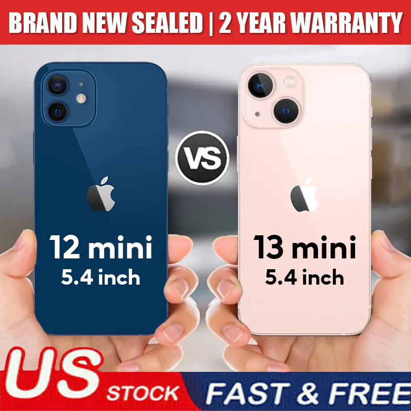 Apple Iphone 13 Mini/12 Mini 256GB 128GB Factory Unlocked GSM CDMA Smartphone