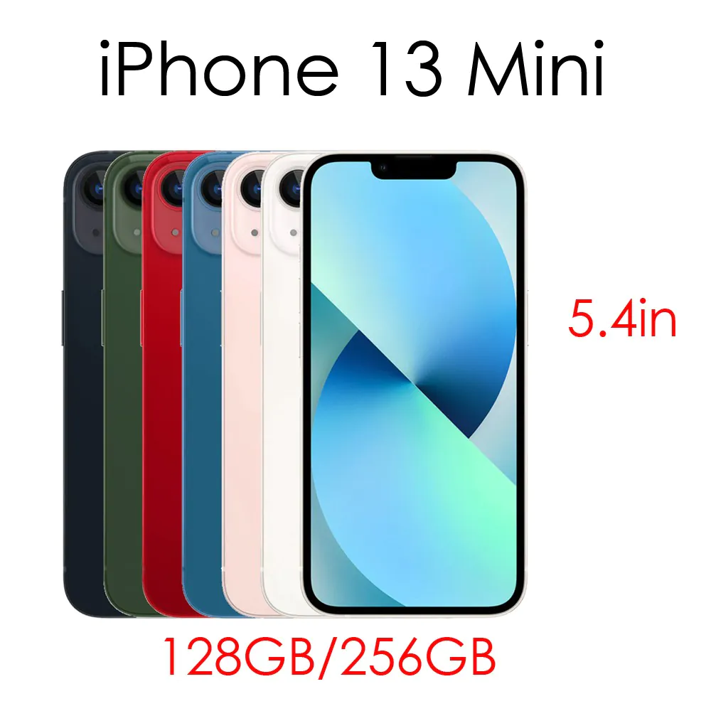 New Apple iPhone 13 Mini 128GB/256GB 5G Fully Unlocked Smartphone A2481